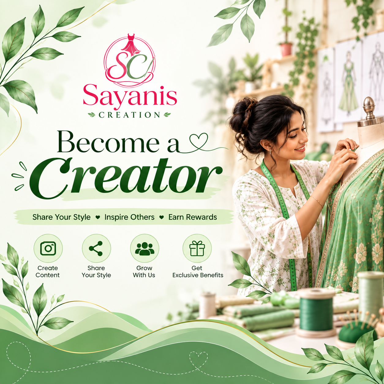 Become a Sayani's Creator - Share Your Style, Inspire Others, Earn Rewards